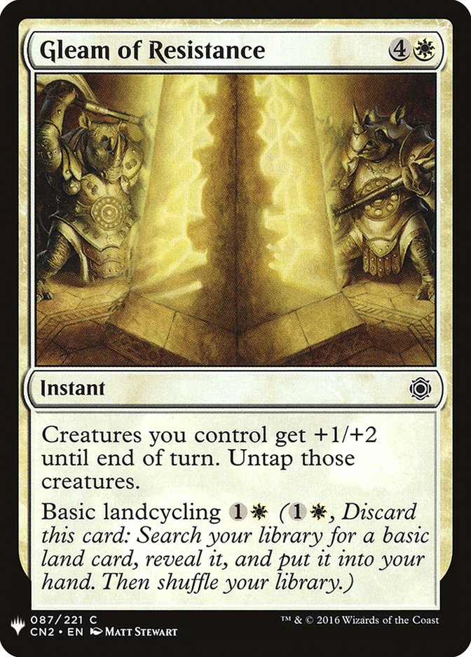 Gleam of Resistance [Mystery Booster] | Dragon's Lair Comics and Fantasy Houston TX