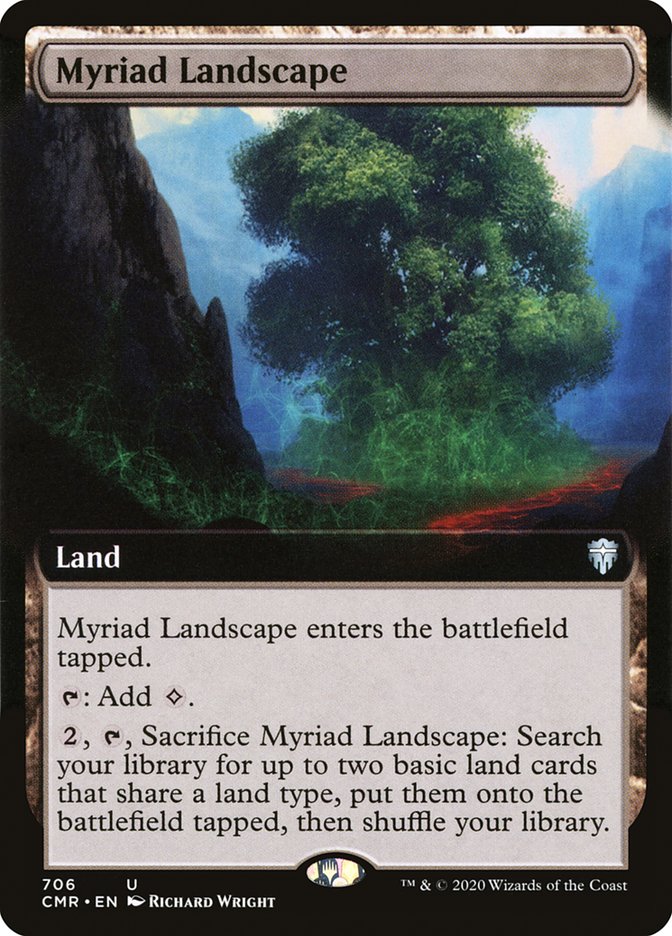 Myriad Landscape (Extended Art) [Commander Legends] | Dragon's Lair Comics and Fantasy Houston TX