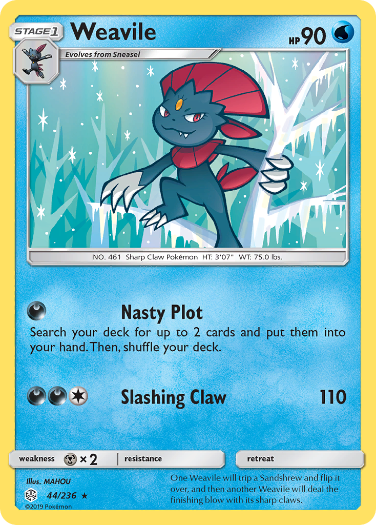 Weavile (44/236) [Sun & Moon: Cosmic Eclipse] | Dragon's Lair Comics and Fantasy Houston TX