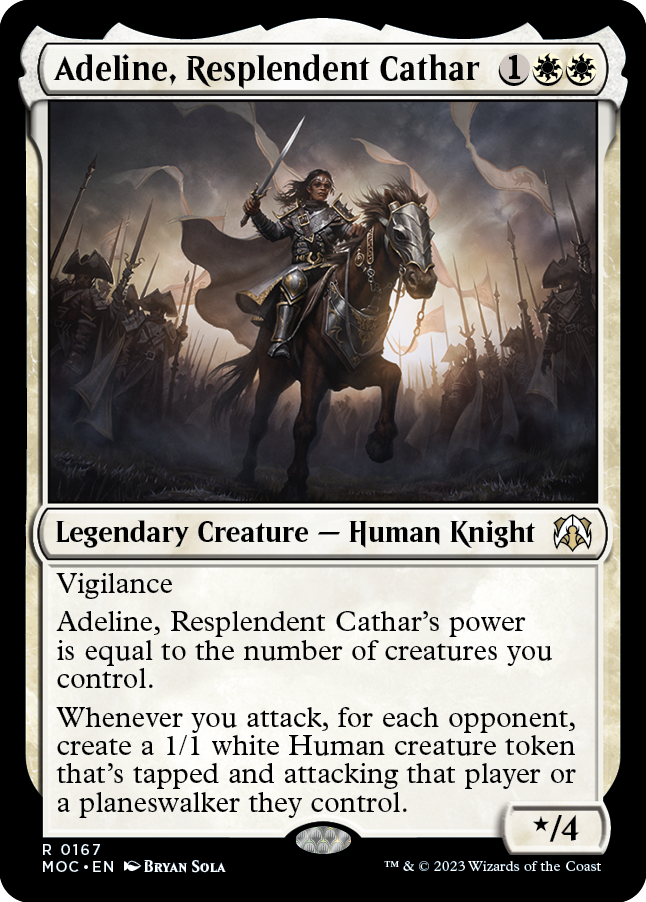 Adeline, Resplendent Cathar [March of the Machine Commander] | Dragon's Lair Comics and Fantasy Houston TX