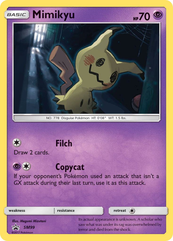 Mimikyu (SM99) [Sun & Moon: Black Star Promos] | Dragon's Lair Comics and Fantasy Houston TX