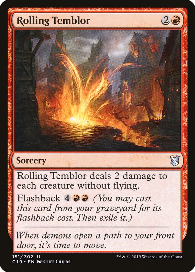 Rolling Temblor [Commander 2019] | Dragon's Lair Comics and Fantasy Houston TX