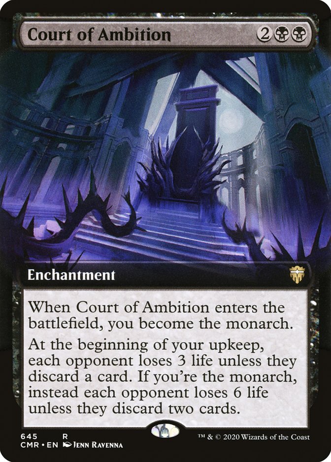 Court of Ambition (Extended Art) [Commander Legends] | Dragon's Lair Comics and Fantasy Houston TX