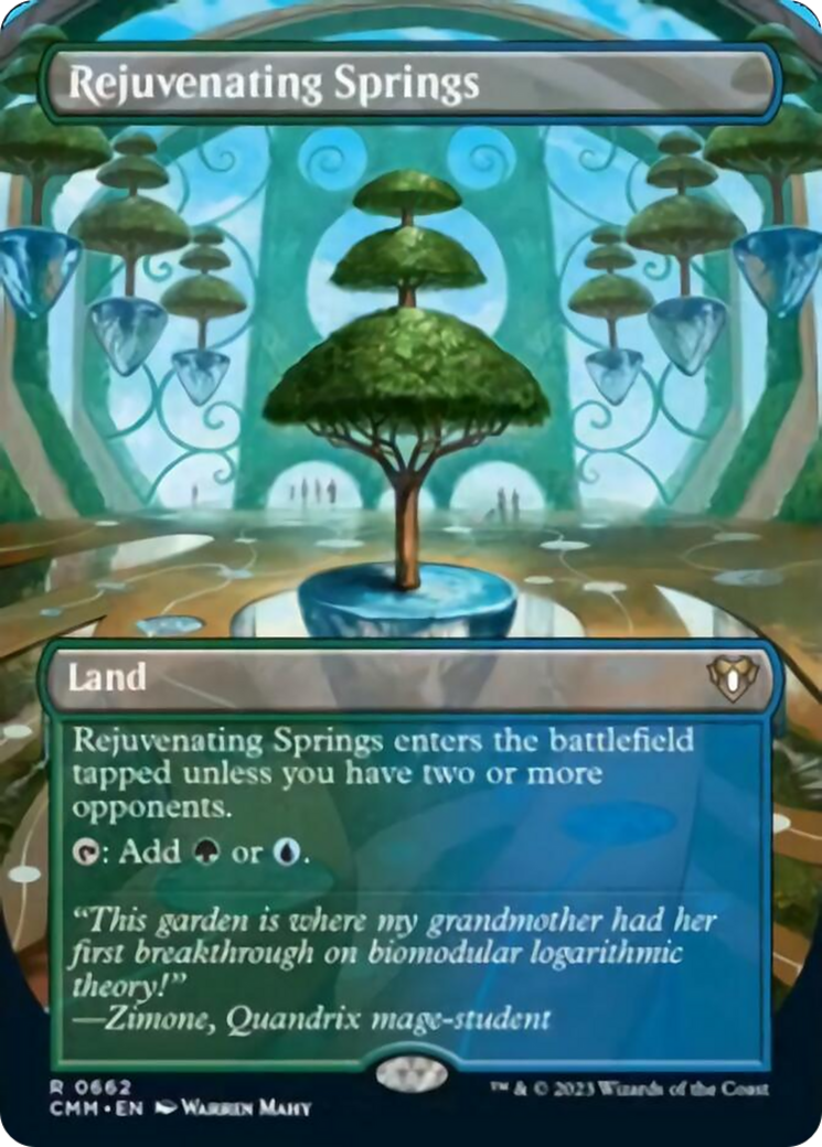 Rejuvenating Springs (Borderless Alternate Art) [Commander Masters] | Dragon's Lair Comics and Fantasy Houston TX