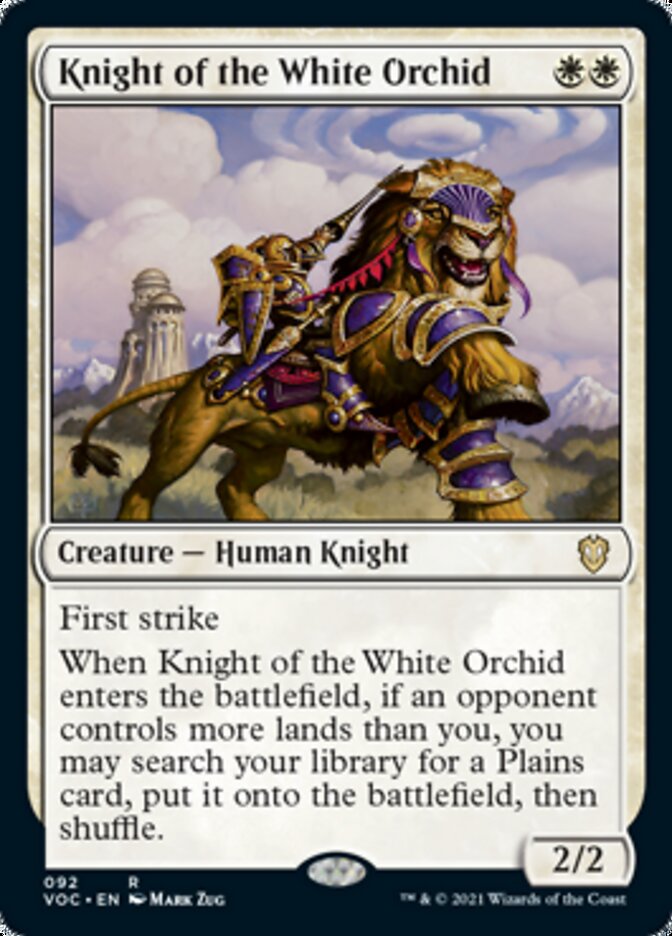 Knight of the White Orchid [Innistrad: Crimson Vow Commander] | Dragon's Lair Comics and Fantasy Houston TX