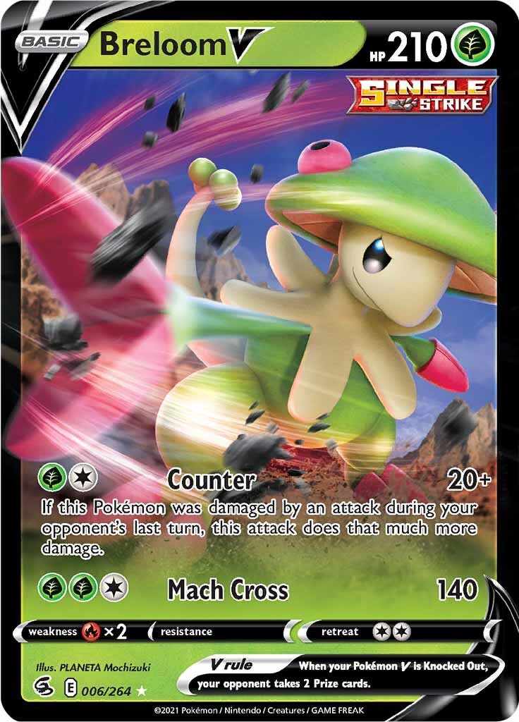 Breloom V (006/264) [Sword & Shield: Fusion Strike] | Dragon's Lair Comics and Fantasy Houston TX