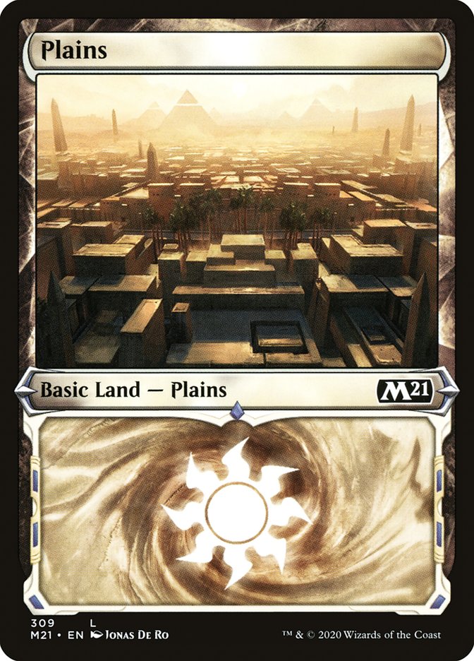 Plains (309) (Showcase) [Core Set 2021] | Dragon's Lair Comics and Fantasy Houston TX