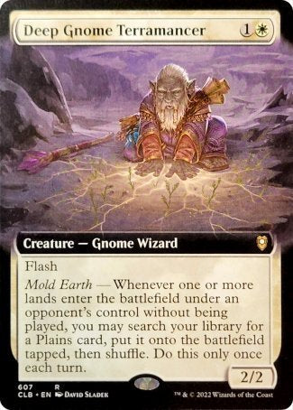 Deep Gnome Terramancer (Extended Art) [Commander Legends: Battle for Baldur's Gate] | Dragon's Lair Comics and Fantasy Houston TX