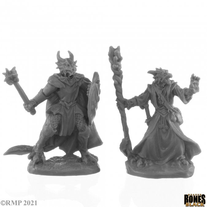 Reaper Bones: Dragonfolk Wizard and Cleric | Dragon's Lair Comics and Fantasy Houston TX