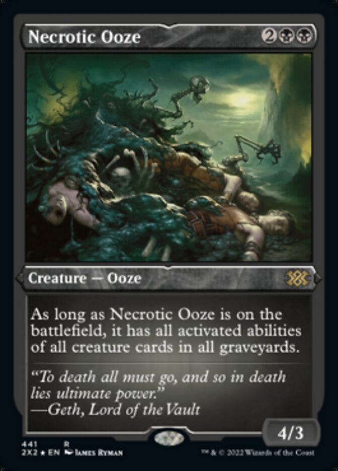 Necrotic Ooze (Foil Etched) [Double Masters 2022] | Dragon's Lair Comics and Fantasy Houston TX