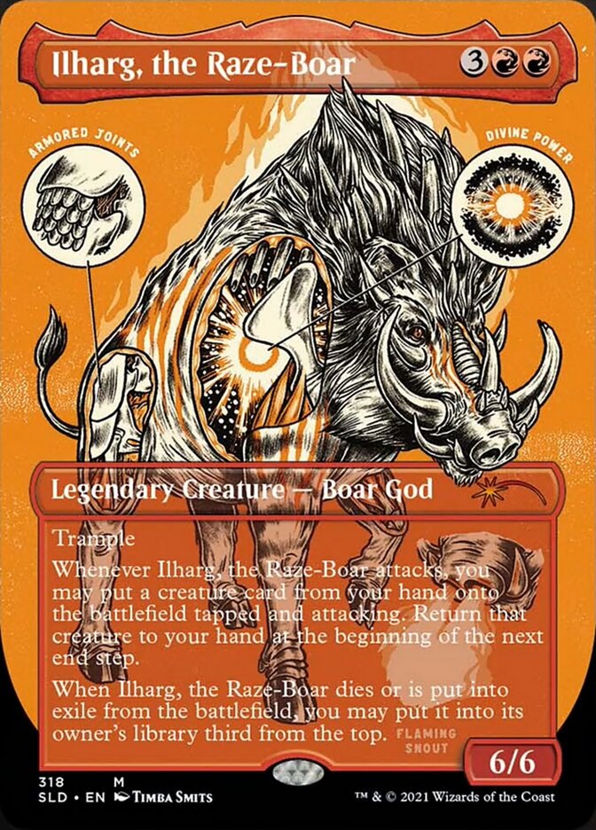 Ilharg, the Raze-Boar (Borderless) [Secret Lair Drop Series] | Dragon's Lair Comics and Fantasy Houston TX