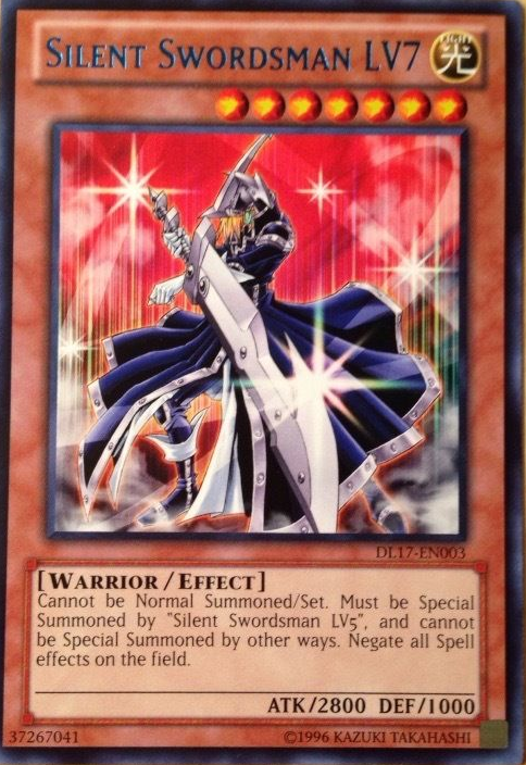 Silent Swordsman LV7 (Blue) [DL17-EN003] Rare | Dragon's Lair Comics and Fantasy Houston TX