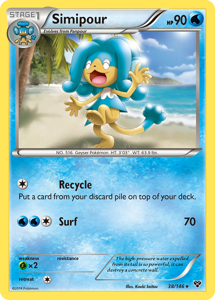 Simipour (38/146) [XY: Base Set] | Dragon's Lair Comics and Fantasy Houston TX
