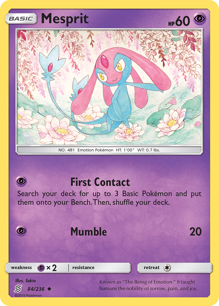 Mesprit (84/236) [Sun & Moon: Unified Minds] | Dragon's Lair Comics and Fantasy Houston TX