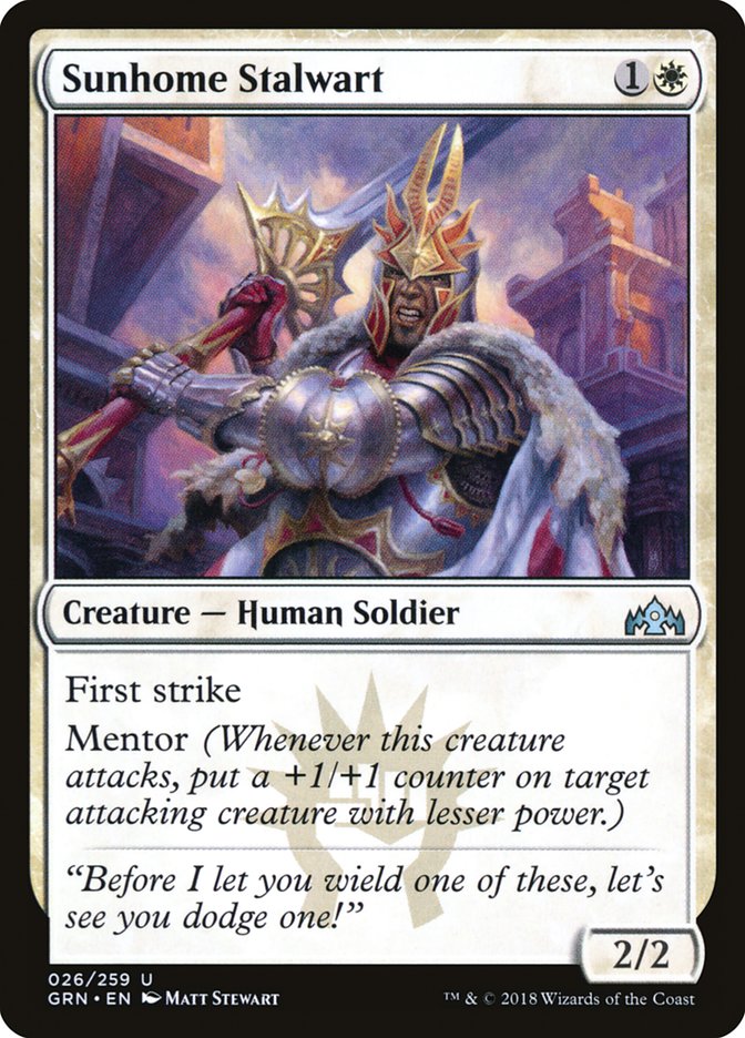 Sunhome Stalwart [Guilds of Ravnica] | Dragon's Lair Comics and Fantasy Houston TX