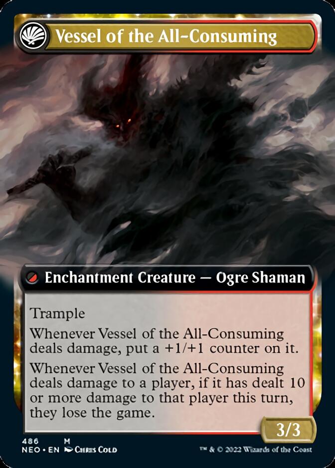 Hidetsugu Consumes All // Vessel of the All-Consuming (Extended Art) [Kamigawa: Neon Dynasty] | Dragon's Lair Comics and Fantasy Houston TX