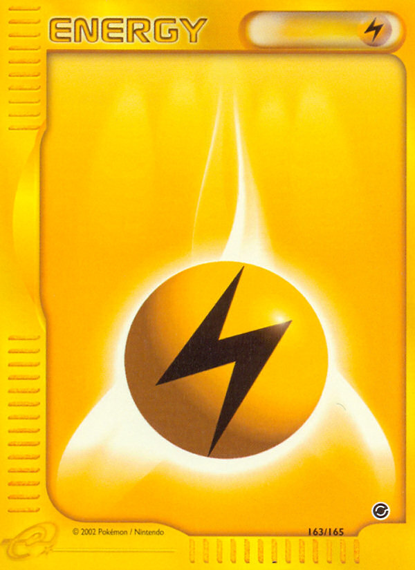 Lightning Energy (163/165) [Expedition: Base Set] | Dragon's Lair Comics and Fantasy Houston TX