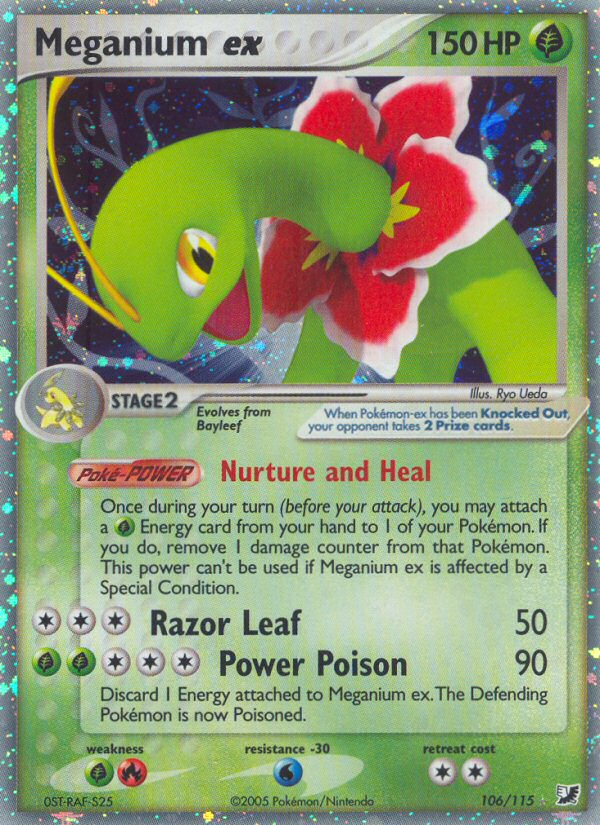 Meganium ex (106/115) [EX: Unseen Forces] | Dragon's Lair Comics and Fantasy Houston TX