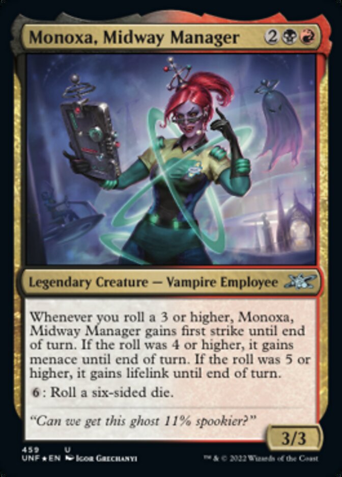 Monoxa, Midway Manager (Galaxy Foil) [Unfinity] | Dragon's Lair Comics and Fantasy Houston TX