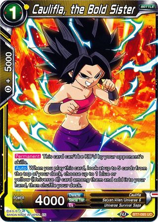 Caulifla, the Bold Sister (BT7-085) [Assault of the Saiyans] | Dragon's Lair Comics and Fantasy Houston TX