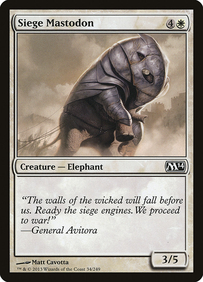 Siege Mastodon [Magic 2014] | Dragon's Lair Comics and Fantasy Houston TX