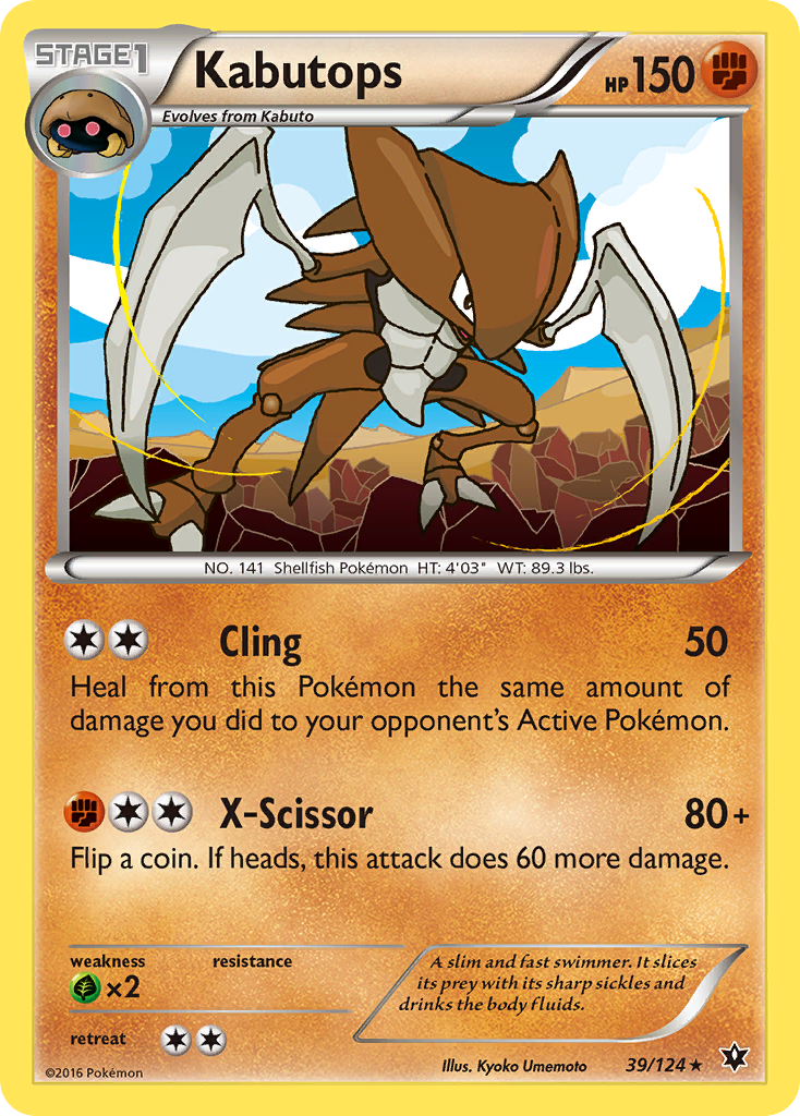 Kabutops (39/124) [XY: Fates Collide] | Dragon's Lair Comics and Fantasy Houston TX