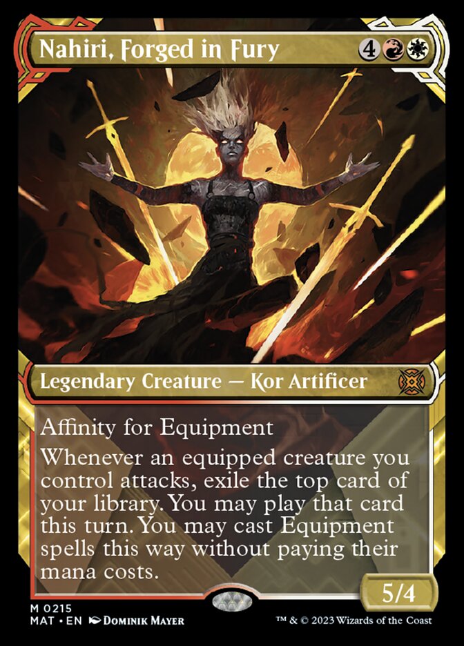 Nahiri, Forged in Fury (Showcase Halo Foil) [March of the Machine: The Aftermath] | Dragon's Lair Comics and Fantasy Houston TX