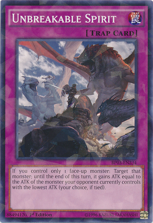 Unbreakable Spirit [BP03-EN234] Shatterfoil Rare | Dragon's Lair Comics and Fantasy Houston TX