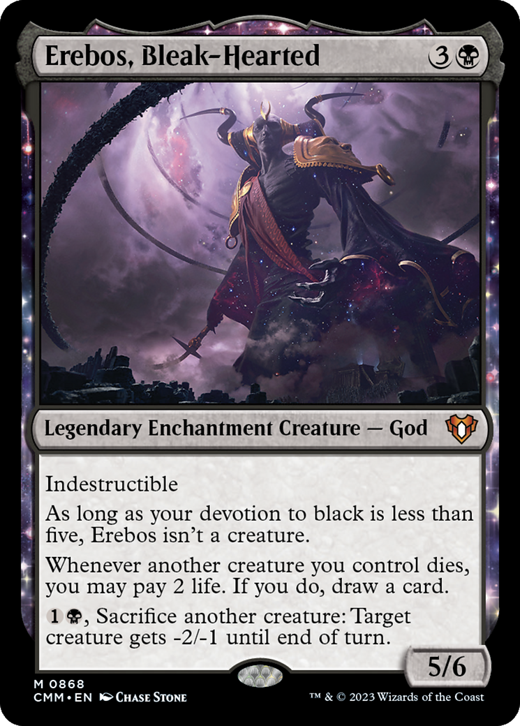 Erebos, Bleak-Hearted [Commander Masters] | Dragon's Lair Comics and Fantasy Houston TX