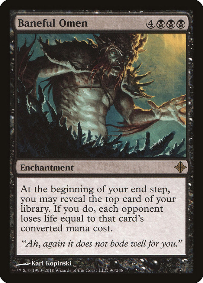 Baneful Omen [Rise of the Eldrazi] | Dragon's Lair Comics and Fantasy Houston TX