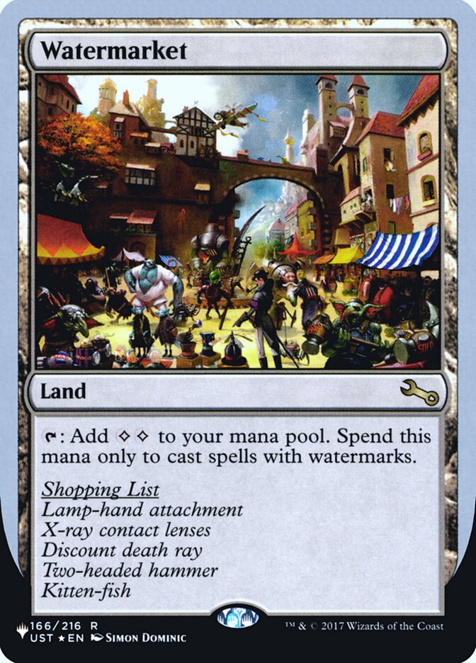 Watermarket (Unfinity Foil Edition) [The List] | Dragon's Lair Comics and Fantasy Houston TX