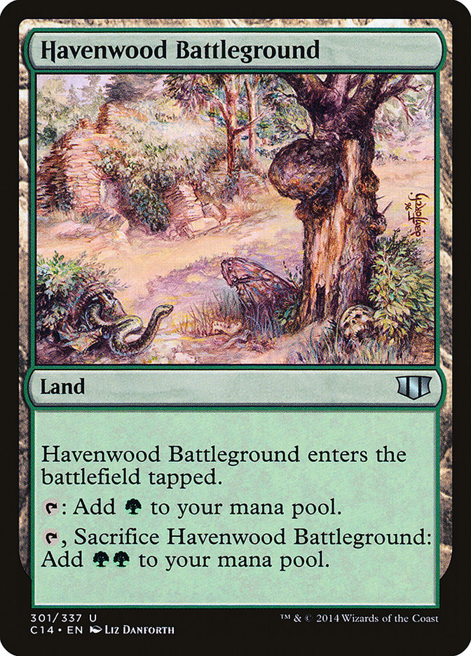 Havenwood Battleground [Commander 2014] | Dragon's Lair Comics and Fantasy Houston TX