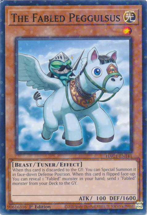 The Fabled Peggulsus (Duel Terminal) [HAC1-EN141] Common | Dragon's Lair Comics and Fantasy Houston TX
