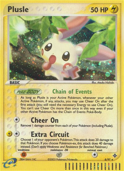 Plusle (8/97) [EX: Dragon] | Dragon's Lair Comics and Fantasy Houston TX