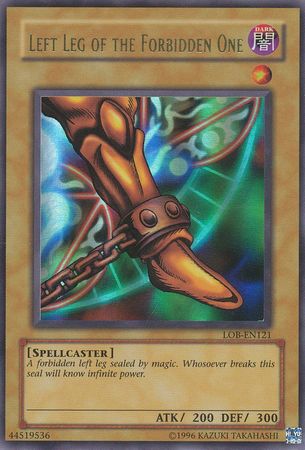 Left Leg of the Forbidden One [LOB-EN121] Ultra Rare | Dragon's Lair Comics and Fantasy Houston TX