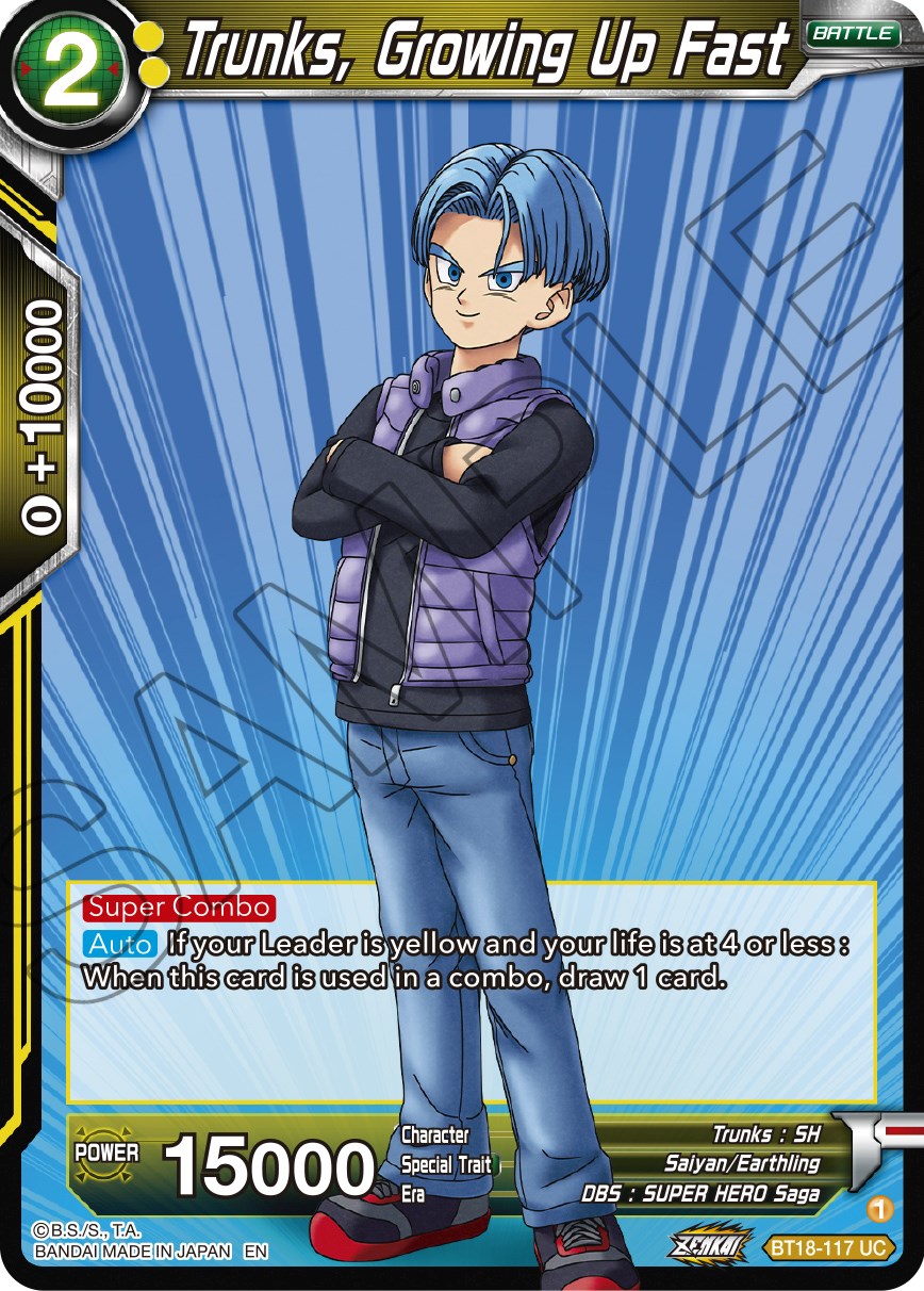 Trunks, Growing Up Fast (BT18-117) [Dawn of the Z-Legends] | Dragon's Lair Comics and Fantasy Houston TX