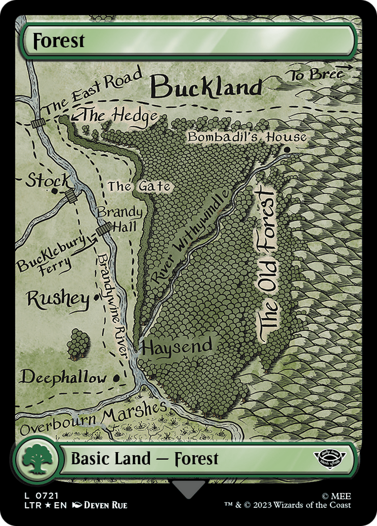 Forest (0721) (Surge Foil) [The Lord of the Rings: Tales of Middle-Earth] | Dragon's Lair Comics and Fantasy Houston TX