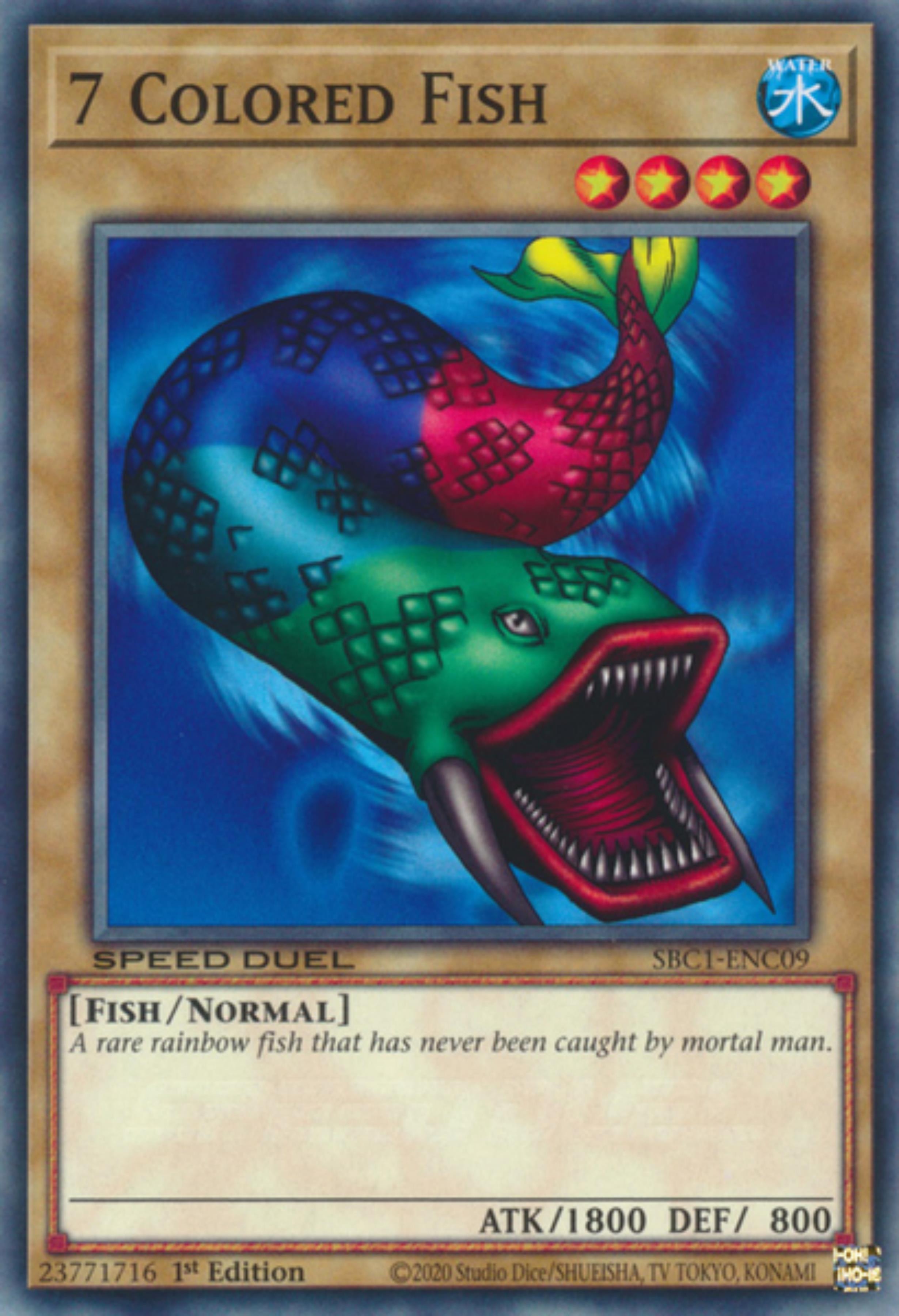 7 Colored Fish [SBC1-ENC09] Common | Dragon's Lair Comics and Fantasy Houston TX
