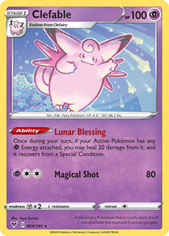 Clefable (064/185) [Sword & Shield: Vivid Voltage] | Dragon's Lair Comics and Fantasy Houston TX