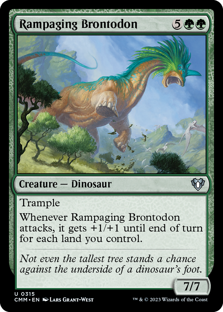 Rampaging Brontodon [Commander Masters] | Dragon's Lair Comics and Fantasy Houston TX