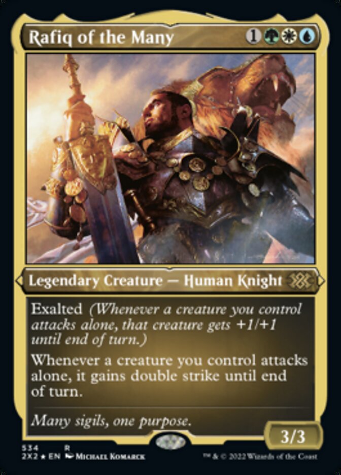 Rafiq of the Many (Foil Etched) [Double Masters 2022] | Dragon's Lair Comics and Fantasy Houston TX
