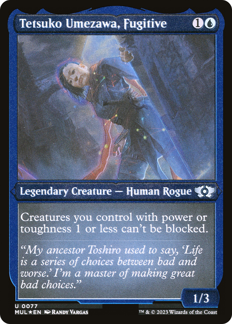 Tetsuko Umezawa, Fugitive (Foil Etched) [Multiverse Legends] | Dragon's Lair Comics and Fantasy Houston TX