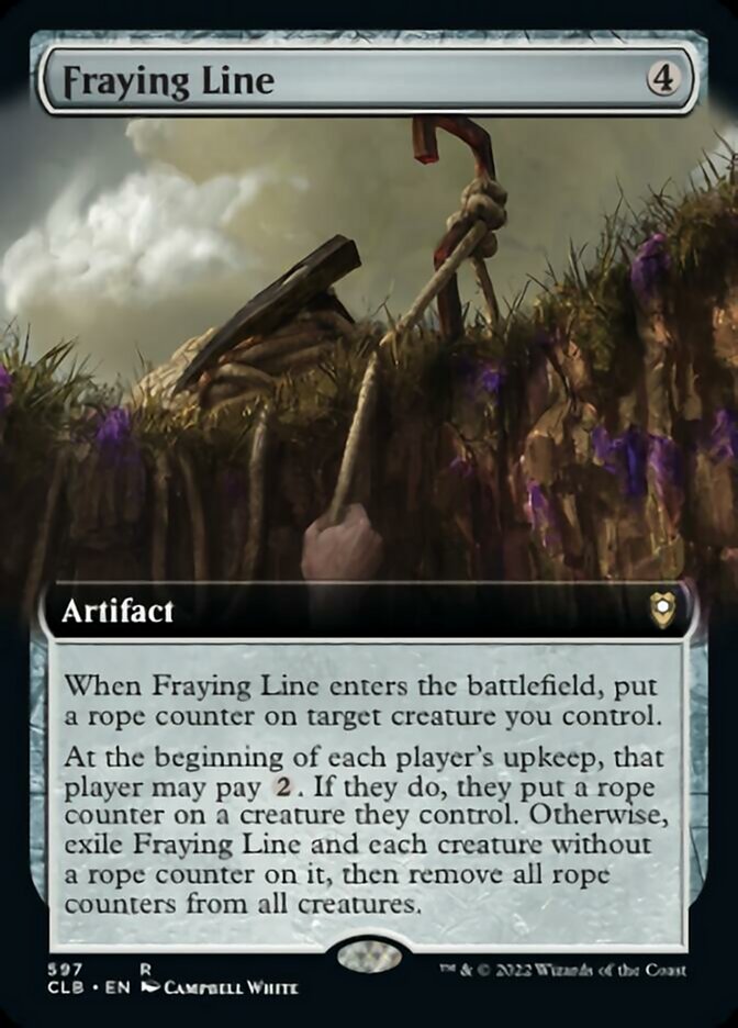Fraying Line (Extended Art) [Commander Legends: Battle for Baldur's Gate] | Dragon's Lair Comics and Fantasy Houston TX