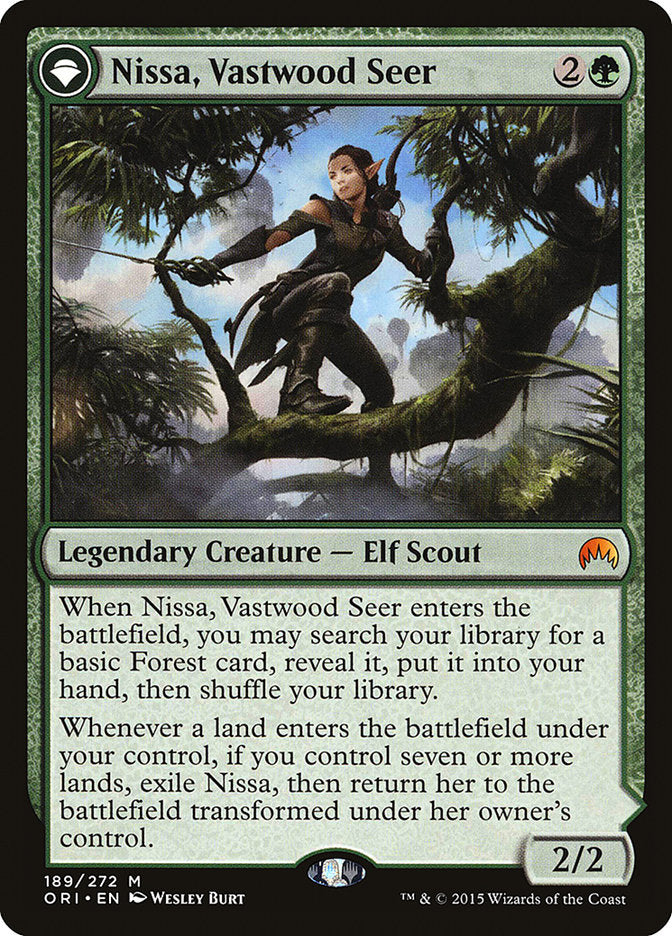 Nissa, Vastwood Seer // Nissa, Sage Animist [Magic Origins] | Dragon's Lair Comics and Fantasy Houston TX
