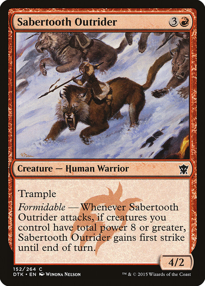 Sabertooth Outrider [Dragons of Tarkir] | Dragon's Lair Comics and Fantasy Houston TX