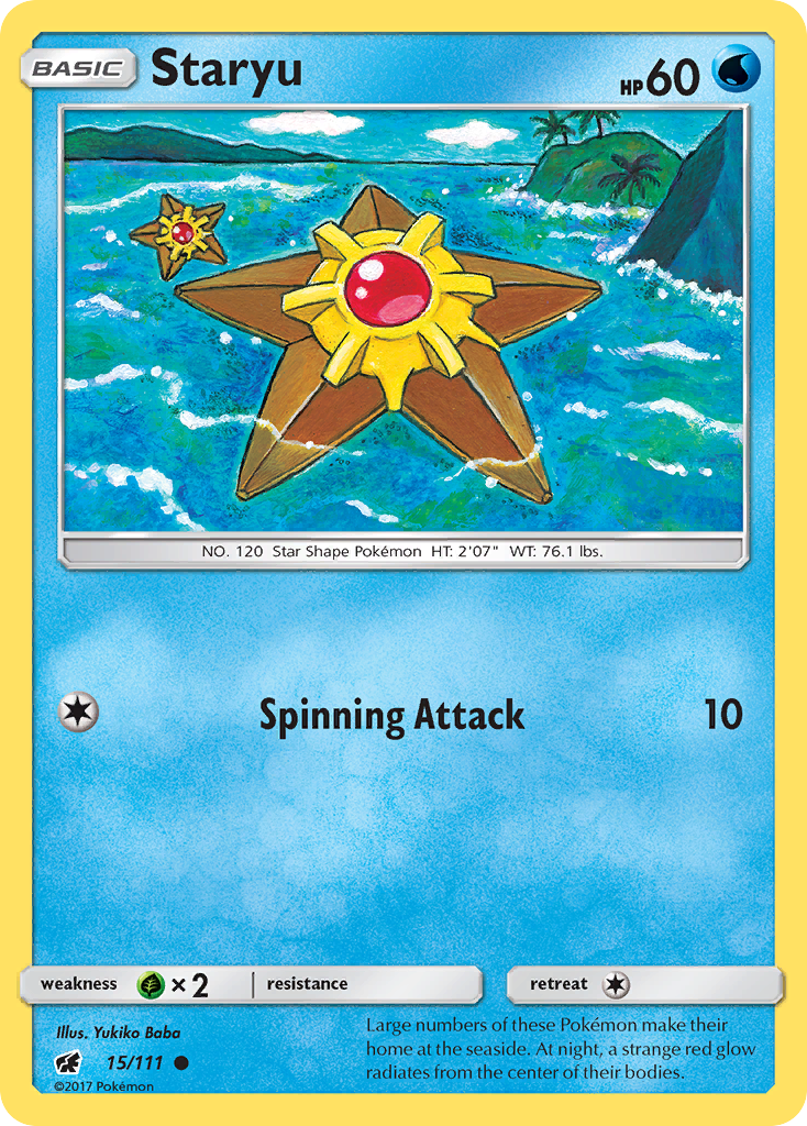 Staryu (15/111) [Sun & Moon: Crimson Invasion] | Dragon's Lair Comics and Fantasy Houston TX