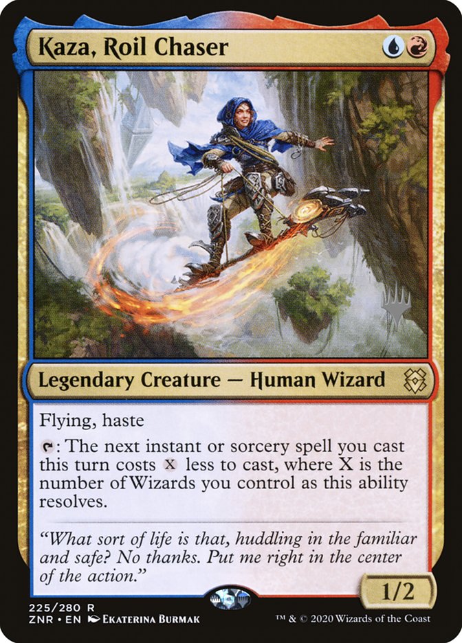 Kaza, Roil Chaser (Promo Pack) [Zendikar Rising Promos] | Dragon's Lair Comics and Fantasy Houston TX