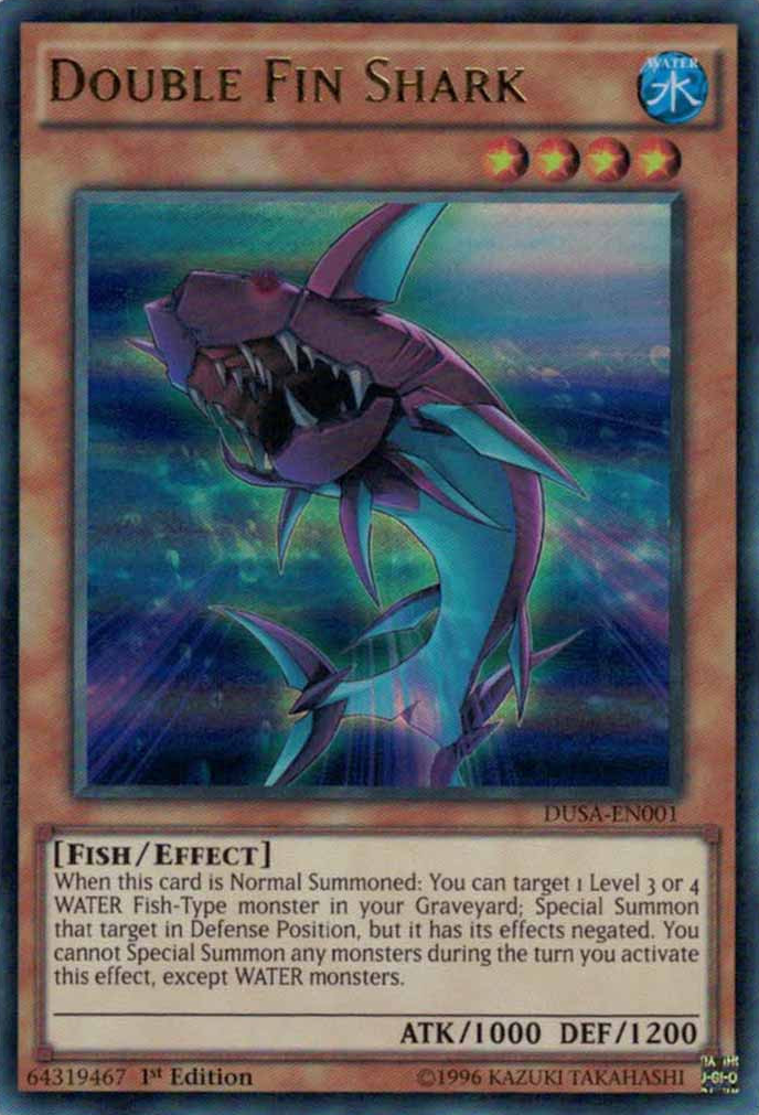 Double Fin Shark [DUSA-EN001] Ultra Rare | Dragon's Lair Comics and Fantasy Houston TX