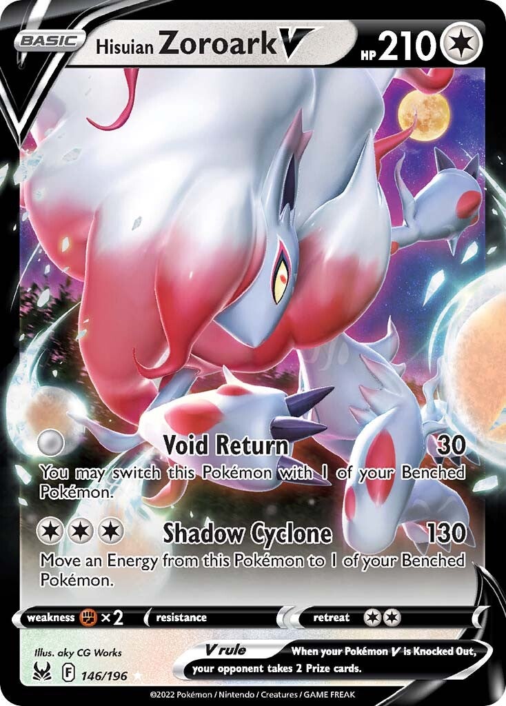 Hisuian Zoroark V (146/196) [Sword & Shield: Lost Origin] | Dragon's Lair Comics and Fantasy Houston TX