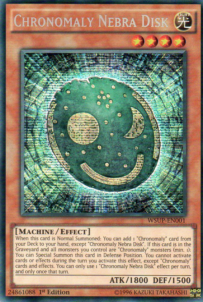 Chronomaly Nebra Disk [WSUP-EN001] Secret Rare | Dragon's Lair Comics and Fantasy Houston TX